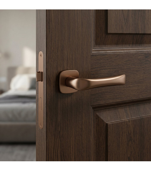 Maniglia per porta color rame FOLD design