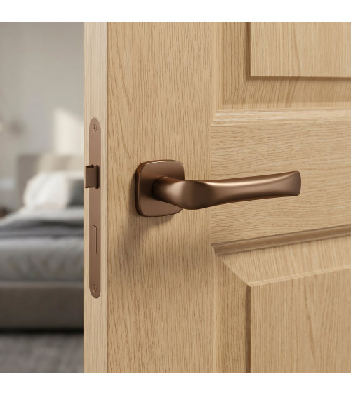 Maniglia per porta color rame FOLD design