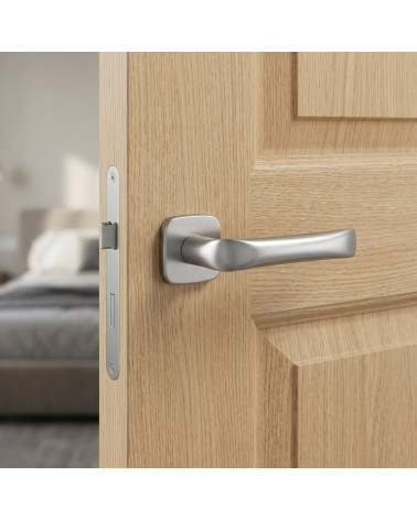 Maniglia per porta cromo satinato FOLD