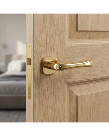 Maniglia per porta finitura oro lucido FOLD