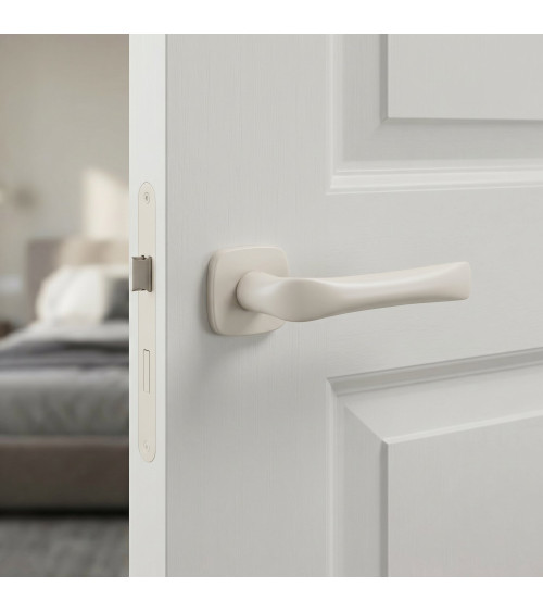Maniglia per porta avorio FOLD design