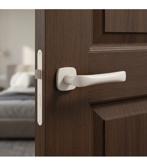 Maniglia per porta avorio FOLD design