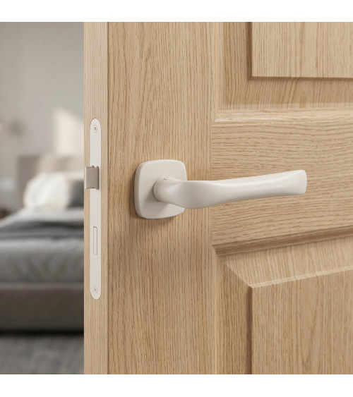Maniglia per porta avorio FOLD design