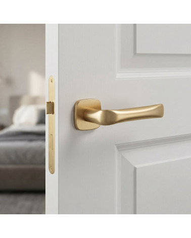 Maniglia per porta colore oro satinato FOLD