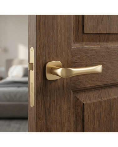 Maniglia per porta colore oro satinato FOLD