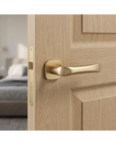 Maniglia per porta colore oro satinato FOLD