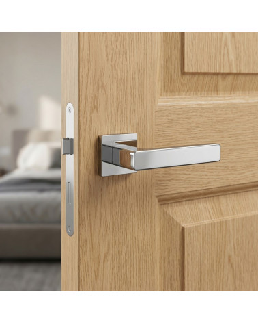 Maniglia per Porta Cromo Lucido per una decorazione glamour - Modello ERICA