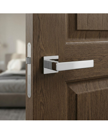 Maniglia per Porta Cromo Lucido per una decorazione glamour - Modello ERICA