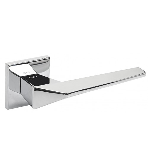 Maniglia per porta in cromo lucido - modello ICE - maniglia design