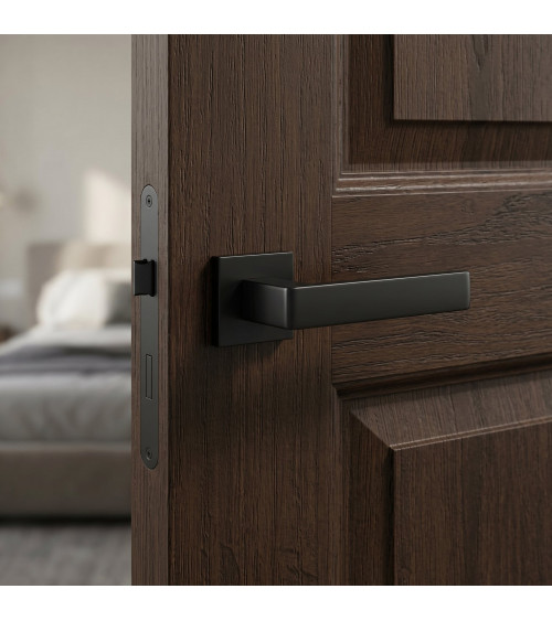 Maniglia per porta nera Apollo design
