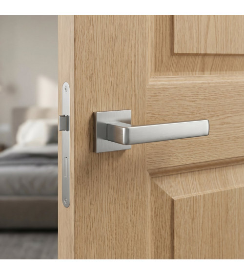 Maniglia per porta cromo spazzolato Apollo maniglia design