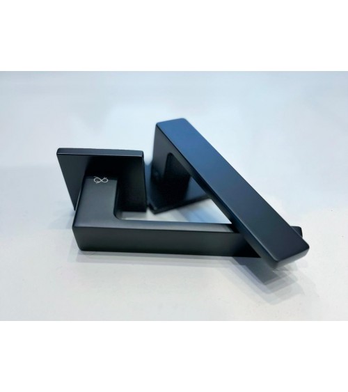 Maniglia per porta nera Apollo design