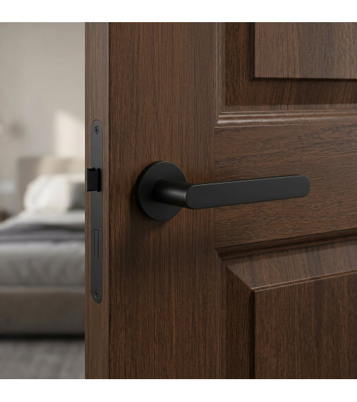 Maniglia per porta nera Line Vénus maniglia design