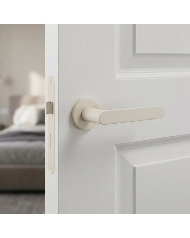 Maniglia per porta moderna in zama CREO rotonda