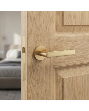 Maniglie per porte oro satinato Creo