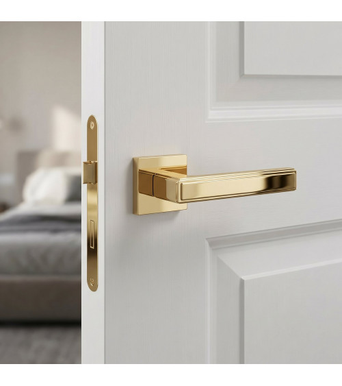 Maniglia per porta oro lucido FRESSIA design