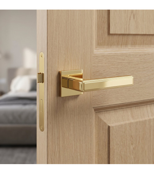 Maniglia per porta oro lucido FRESSIA design