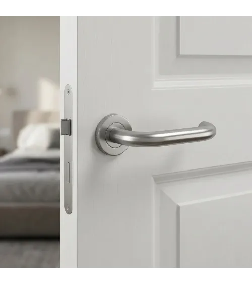 Maniglia per porta in inox OVAL 1704 ferramenta design