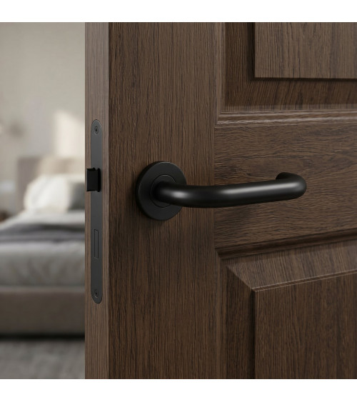 Maniglie per porta colore nero OVAL 1704