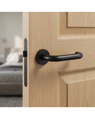 Maniglie per porta color nero OVAL 1704
