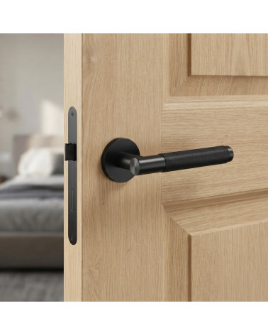 Maniglia per porta finitura nera DECO