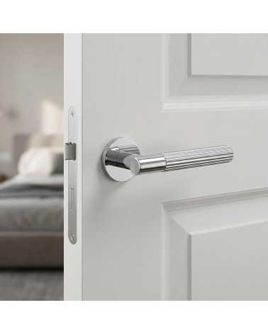 Maniglia per porta dallo stile texturizzato LIVIA