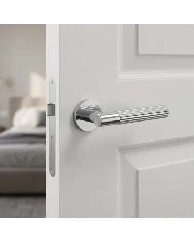 Maniglia per porta dallo stile texturizzato LIVIA