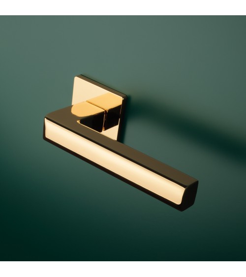 Maniglia per porta oro lucido SALICE ferramenta design