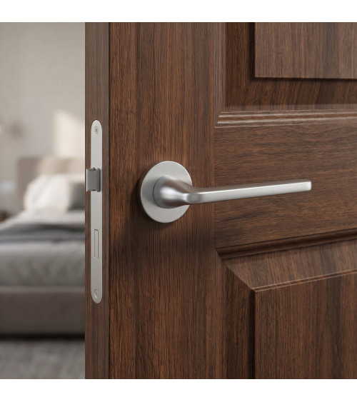 Maniglia per porta cromo satinato UTA maniglia design