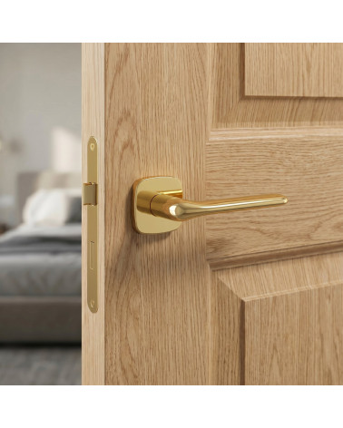 Maniglia per porta finitura oro lucido FLAT