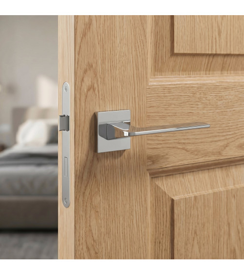Maniglia per porta cromo lucido OMA design