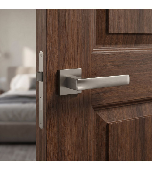 Maniglia per porta LIMA maniglia design nichel satinato