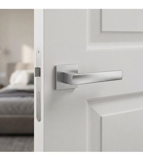 Maniglia per porta LIMA maniglia design cromo satinato