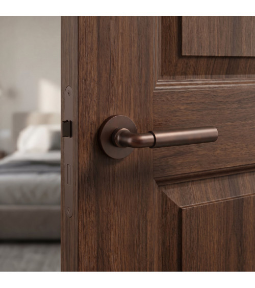 Maniglia per porta marrone scuro opaco FICARIA design
