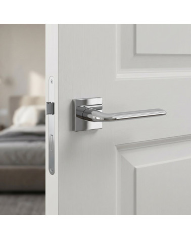 Maniglie per porta cromo lucido STINGER quadrate
