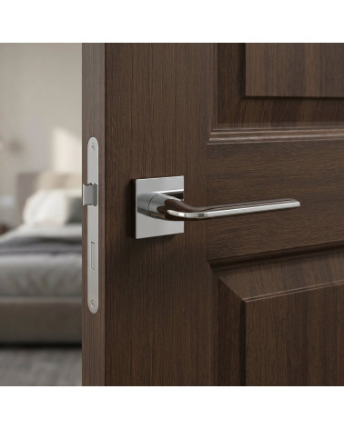 Maniglie per porta cromo lucido STINGER quadrate