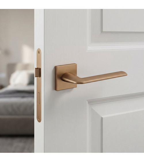 Maniglia per porta quadrata marrone chiaro Stinger