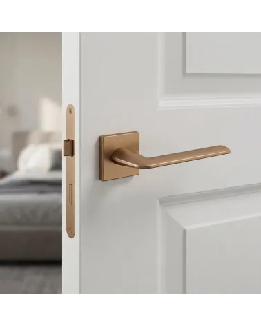 Maniglia per porta marrone chiaro Line Stinger quadrata