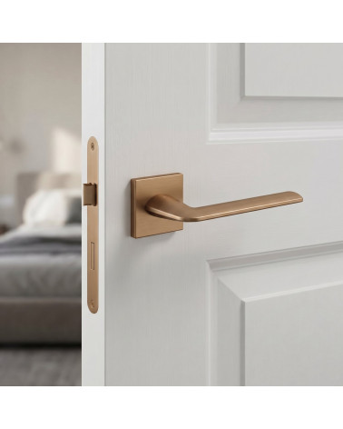 Maniglia per porta marrone chiaro Line Stinger quadrata