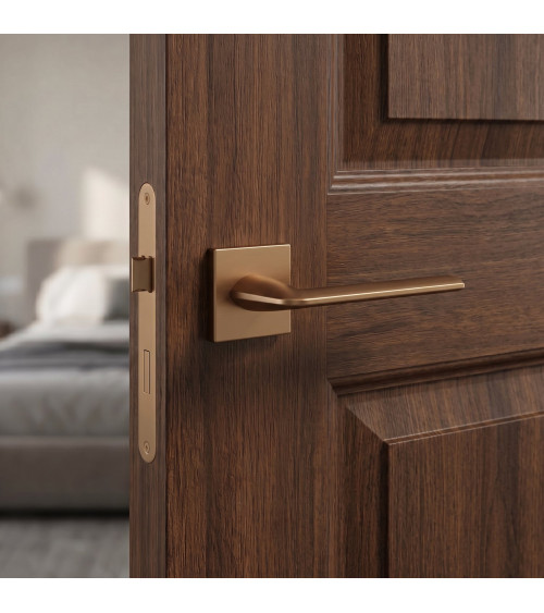 Maniglia per porta quadrata marrone chiaro Stinger