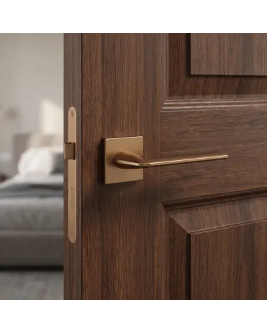 Maniglia per porta marrone chiaro Line Stinger quadrata
