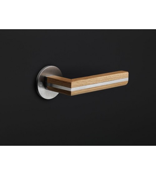 Maniglia per porta in legno vero, Formani TWO - maniglia design