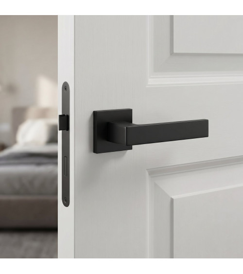 Maniglia per porta nera HIRA design
