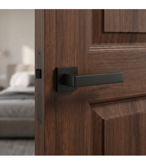 Maniglia per porta nera HIRA design