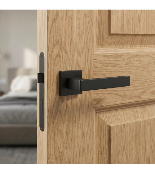 Maniglia per porta nera HIRA design