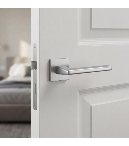 Maniglia per porta ARTA design cromo satinato
