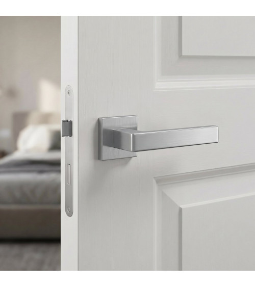 Maniglia per porta cromo satinato SULLA maniglia design