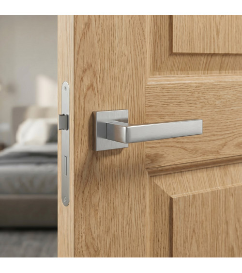 Maniglia per porta cromo satinato SULLA maniglia design