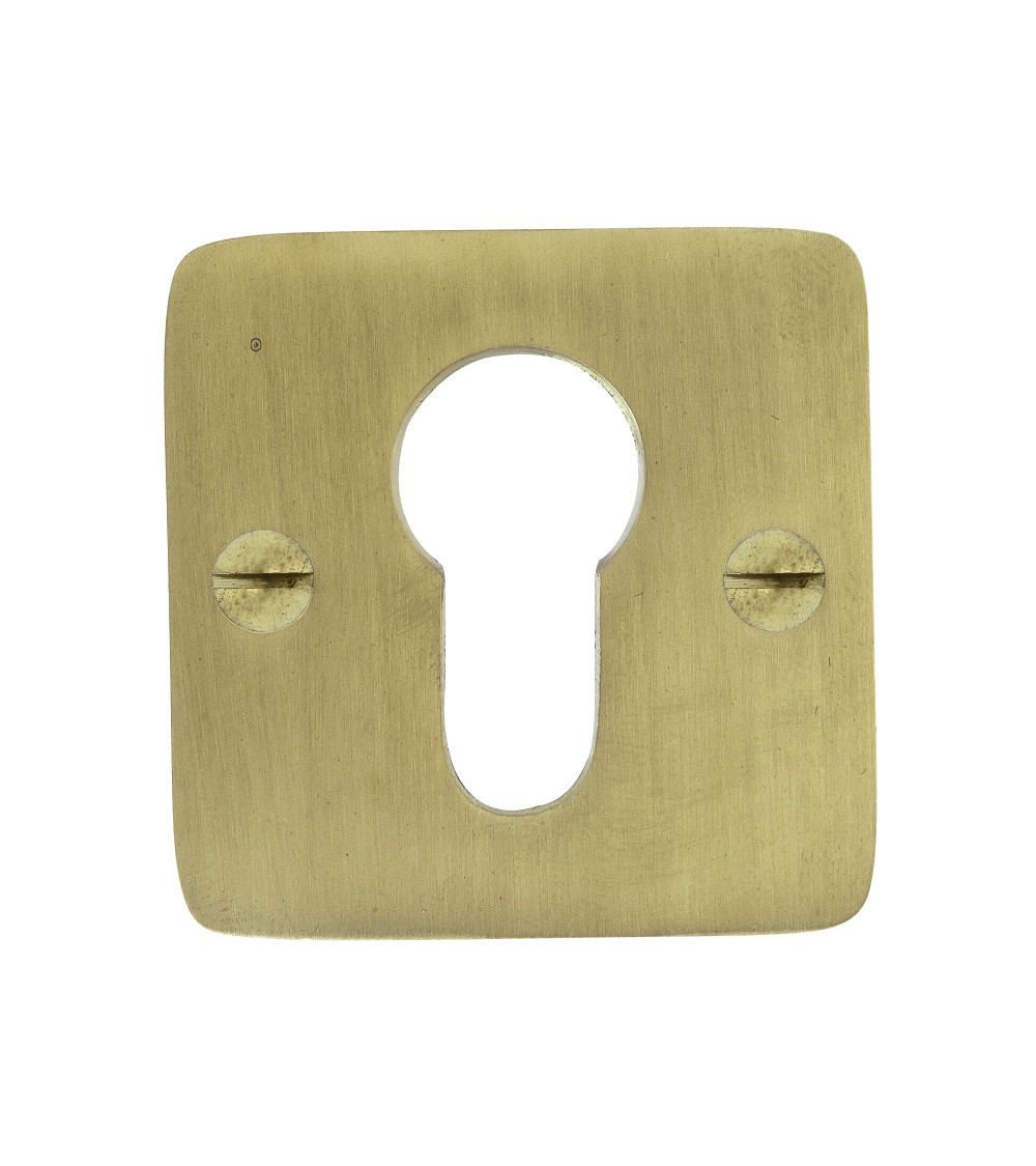 Rosetta per porta CDL con serratura a cilindro in ottone - maniglia design