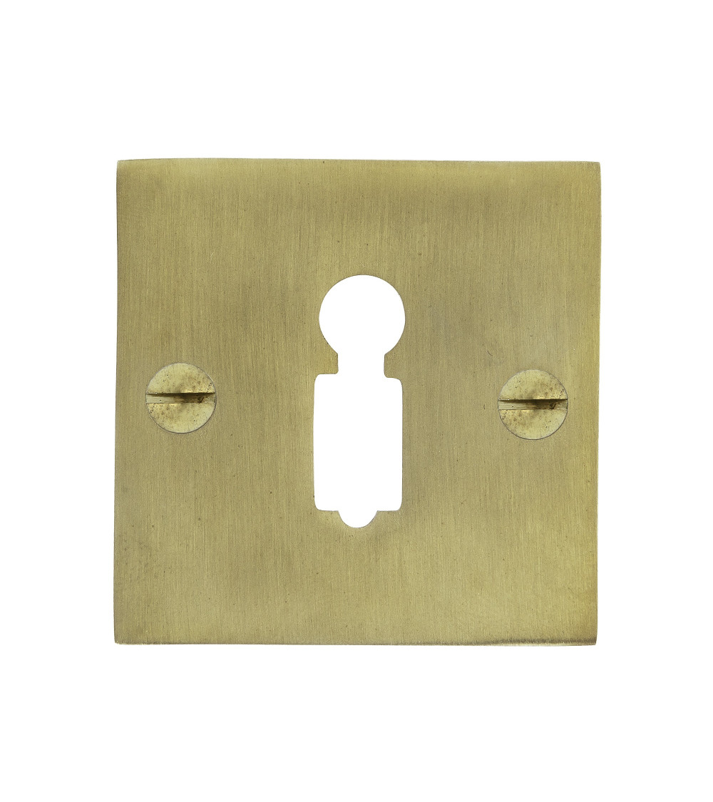 Rosetta per porta CDL con serratura a cilindro in ottone - maniglia design